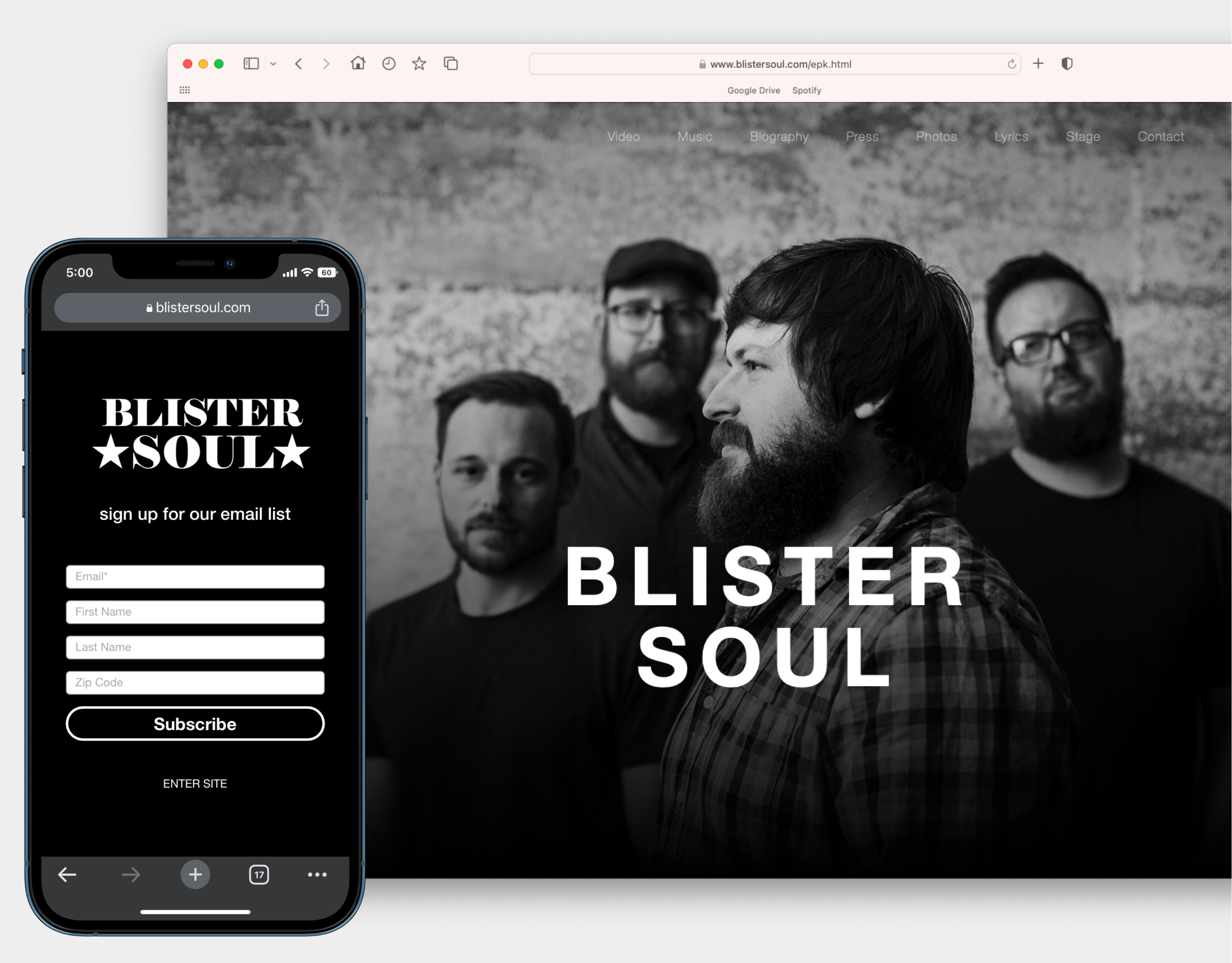 Blister Soul Web Design